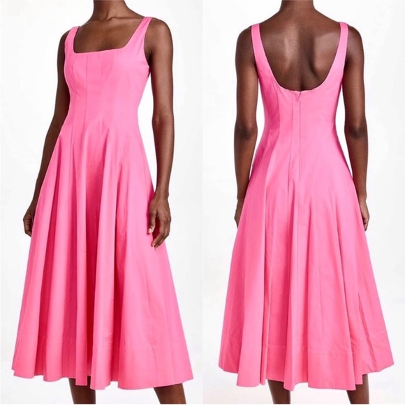 STAUD Dresses & Skirts - STAUD WELLES Pink Midi Dress